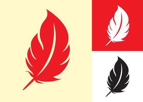 Feather logo, lightweight or flying emblem, elegant icon, simple, luxury and adventurous style, for business or company, feather swan vector