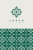 luxury background frame border with batik seamless Pattern vector