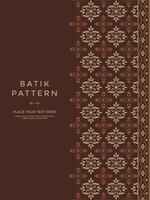 Simple and luxury traditional pattern background with ethnic elements vector