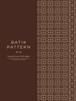 Simple and luxury traditional pattern background with ethnic elements vector