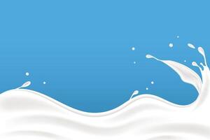 milky waves background. additional elements of milk design vector