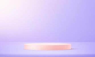 Purple studio room background. Pink background 3d with podium. Empty room with light effect. Space for selling products on the website. illustration. vector