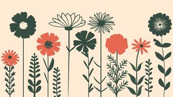 Abstract floral background with place for your text. Illustration. vector