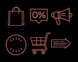 Shopping cart with a shopping bag and sale tag illustration design, perfect for online shopping and e-commerce, featuring a sale promotion and discount theme ideal for retail marketing and sale vector