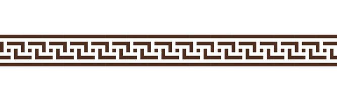 Greek key seamless border pattern collection. Decorative ancient meander, Greece ornament with repeated geometric motifs vector