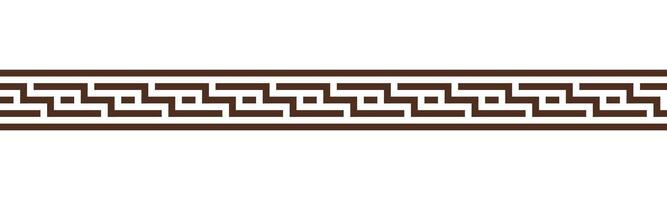 Greek key seamless border pattern collection. Decorative ancient meander, Greece ornament with repeated geometric motifs vector