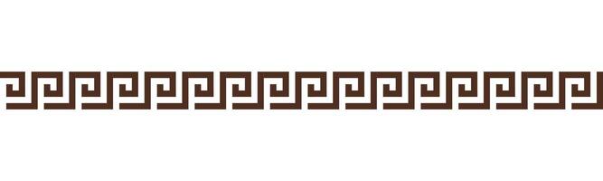 Greek key seamless border pattern collection. Decorative ancient meander, Greece ornament with repeated geometric motifs vector