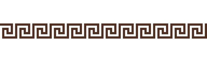 Greek key seamless border pattern collection. Decorative ancient meander, Greece ornament with repeated geometric motifs vector