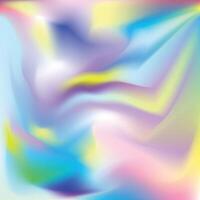 Abstract blurred gradient mesh background. Colorful smooth banner template. Holographic Texture. Metal Gasoline Brochure. Purple Pop Background. Neon Poster.Y2K vector