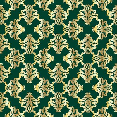 Damask vintage baroque scroll ornament swirl.Victorian monogram heraldic shield swirl. Retro floral leaf pattern border foliage antique acanthus seamless pattern