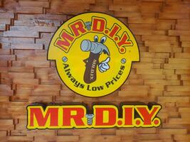 Lombok Island, Indonesia - July 6, 2024 - MR DIY signboard. MR DIY is a largest convenience store. Selling variety of products with low prices. photo