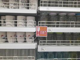Lombok Island, Indonesia - July 6, 2024 -Interior view of MR D.I.Y. store in Mataram city, Indonesia. The store is selling DIY tools and items mostly imported from China and others country. photo