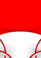 Indonesia Independence Day poster template background with copy space. Red and white Indonesian flag vertical template background vector