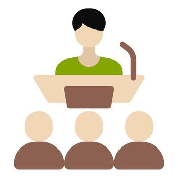 Seminar icon for web, app, infographic, etc vector