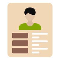 Curriculum icon for web, app, infographic, etc vector