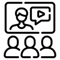 Webinar icon for web, app, infographic, etc vector