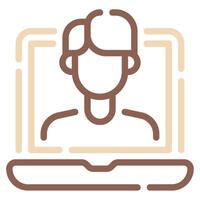 Tutor icon for web, app, infographic, etc vector