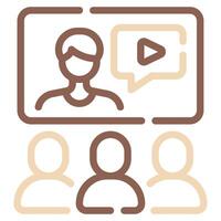 Webinar icon for web, app, infographic, etc vector