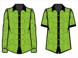 various batik clothes vector