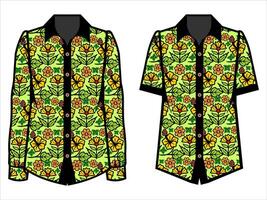 various batik clothes vector