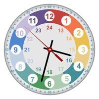 vector-based images of various wall clock vector