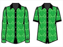 various batik clothes vector
