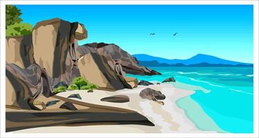 beach view images vector