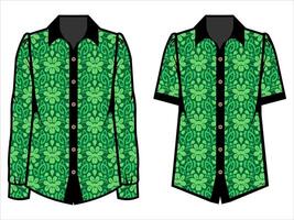 various batik clothes vector