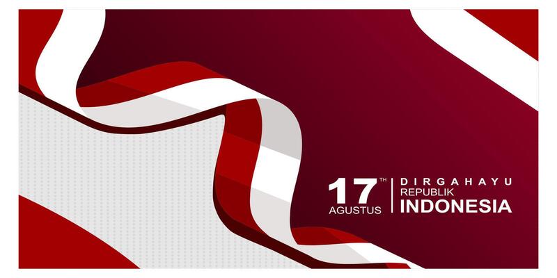 Indonesian independence day background template