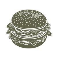 Hamburger Editable Graphics Design vector