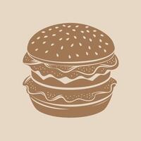 Hamburger Editable Graphics Design vector