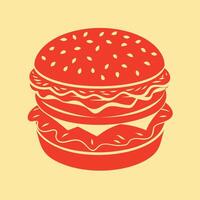 Hamburger Editable Graphics Design vector