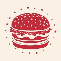 Hamburger Editable Graphics Design vector