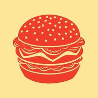 Hamburger Editable Graphics Design vector
