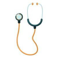 Stethoscope to listen to internal organs vector