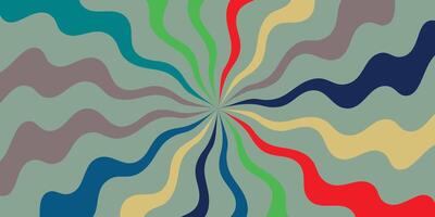 Abstract psychedelic groovy background. . vector