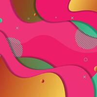 Gradient fluid paper style background. vector