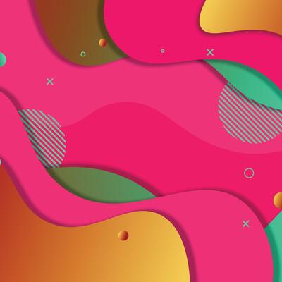 Gradient fluid paper style background.