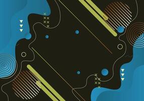 Gradient geometric and fluid background. vector