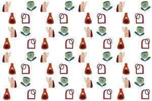 Abstract boho seamless pattern background illustration vector