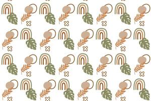 Abstract boho seamless pattern background illustration vector