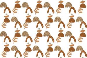 Abstract boho seamless pattern background illustration vector