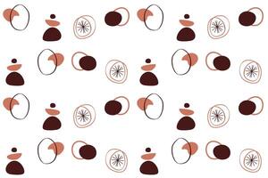 Abstract boho seamless pattern background illustration vector