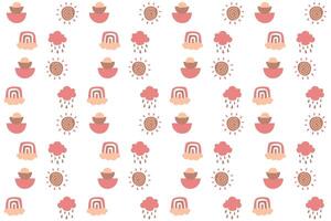 Abstract boho seamless pattern background illustration vector