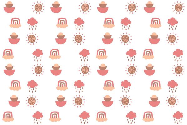 Abstract boho seamless pattern background illustration