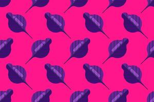 Flat leaf seamless pattern background vector
