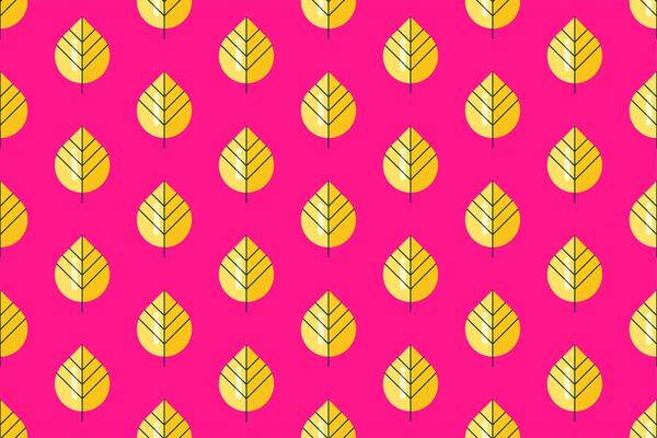 Flat leaf seamless pattern background