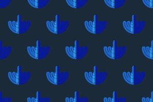 Flat leaf seamless pattern background vector