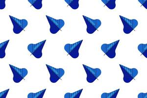 Flat leaf seamless pattern background vector