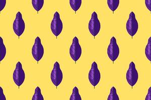 Flat leaf seamless pattern background vector